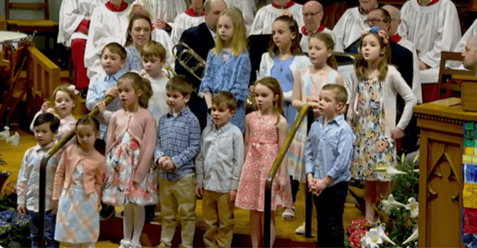 Easter childrens choir